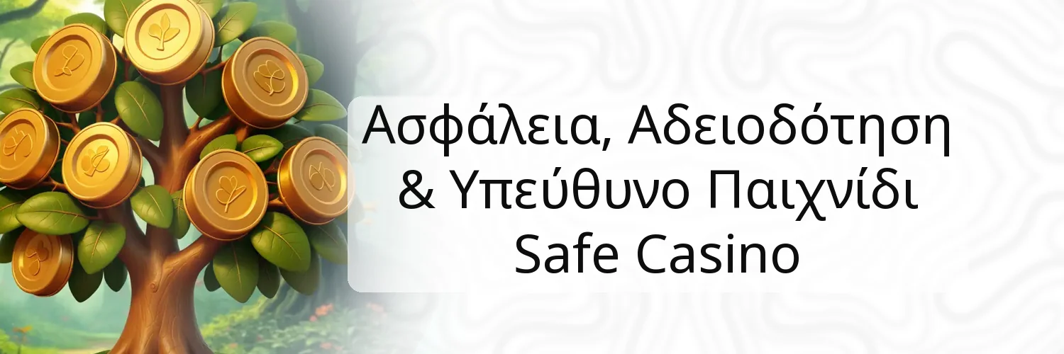 Ασφάλεια, Αδειοδότηση & Υπεύθυνο Παιχνίδι Safe Casino